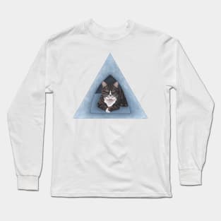 Tabby and White Cat Long Sleeve T-Shirt